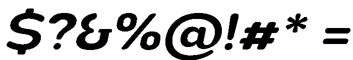 Nsai Pro Rounded Wide SemBd Ita Font OTHER CHARS