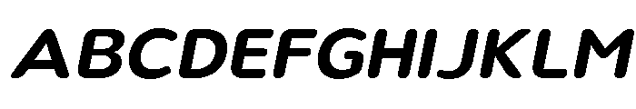 Nsai Pro Rounded Wide SemBd Ita Font UPPERCASE