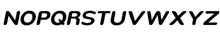 Nsai Pro Rounded Wide SemBd Ita Font UPPERCASE