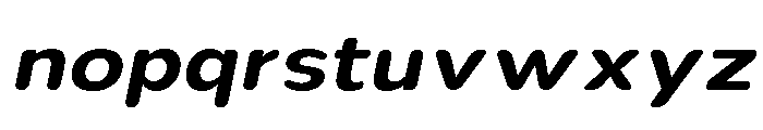 Nsai Pro Rounded Wide SemBd Ita Font LOWERCASE