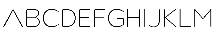 Nsai Pro Rounded Wide UltLt Font UPPERCASE