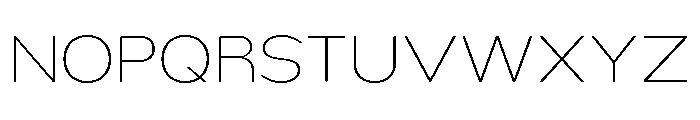 Nsai Pro Rounded Wide UltLt Font UPPERCASE