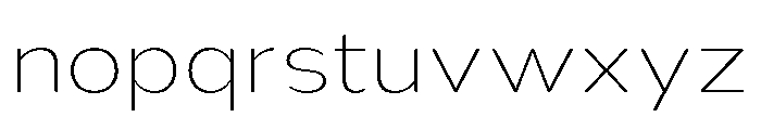 Nsai Pro Rounded Wide UltLt Font LOWERCASE