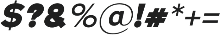 Nsai Black Italic otf (900) Font OTHER CHARS
