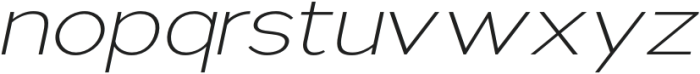 Nsai ExtraLight Expanded Italic otf (200) Font LOWERCASE