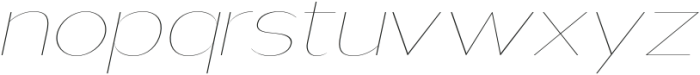 Nsai Hairline Expanded Italic otf (100) Font LOWERCASE