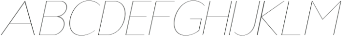 Nsai Hairline Italic otf (100) Font UPPERCASE