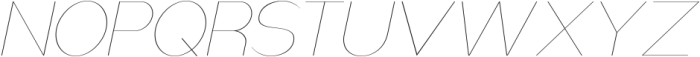 Nsai Hairline Italic otf (100) Font UPPERCASE