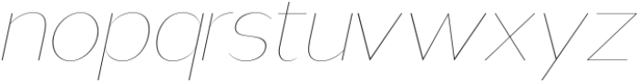 Nsai Hairline Italic otf (100) Font LOWERCASE