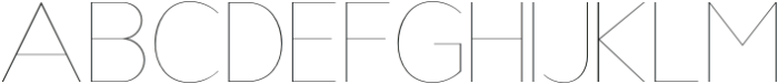 Nsai Hairline otf (100) Font UPPERCASE