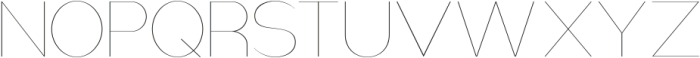 Nsai Hairline otf (100) Font UPPERCASE