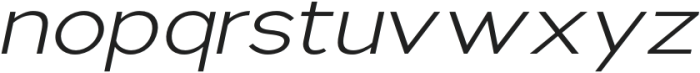 Nsai Light Expanded Italic otf (300) Font LOWERCASE