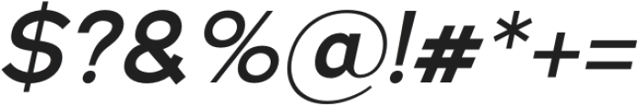 Nsai Medium Italic otf (500) Font OTHER CHARS