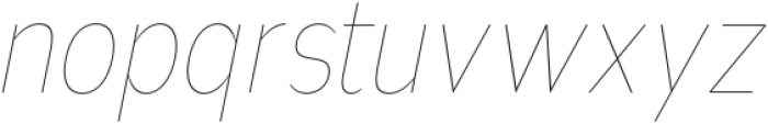 Nsai Pro Condensed Hairline Italic otf (100) Font LOWERCASE