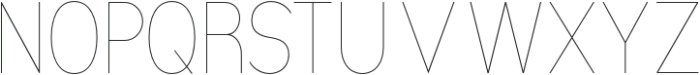 Nsai Pro Condensed Hairline otf (100) Font UPPERCASE