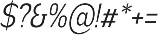 Nsai Pro Condensed Light Italic otf (300) Font OTHER CHARS