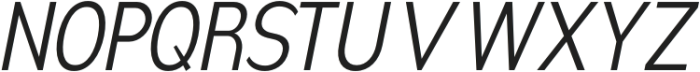 Nsai Pro Condensed Light Italic otf (300) Font UPPERCASE