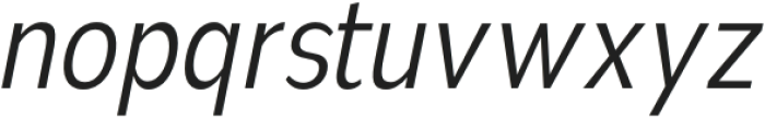 Nsai Pro Condensed Light Italic otf (300) Font LOWERCASE