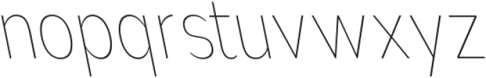 Nsai Pro Condensed Thin Slanted otf (100) Font LOWERCASE