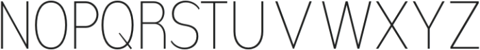 Nsai Pro Condensed UltraLight otf (300) Font UPPERCASE