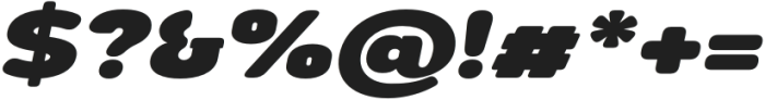 Nsai Pro Rounded Exp ExtraBlack Italic otf (900) Font OTHER CHARS