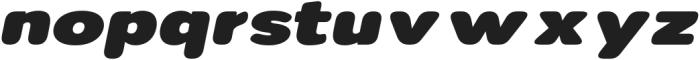 Nsai Pro Rounded Exp ExtraBlack Italic otf (900) Font LOWERCASE