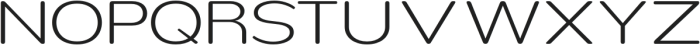 Nsai Pro Rounded Expanded ExtraLight otf (200) Font UPPERCASE