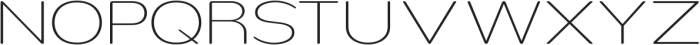 Nsai Pro Rounded Expanded UltraLight otf (300) Font UPPERCASE