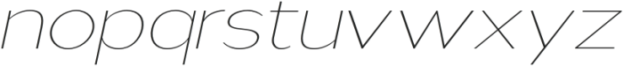 Nsai Thin Expanded Italic otf (100) Font LOWERCASE