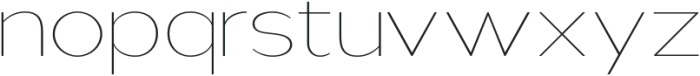 Nsai Thin Expanded otf (100) Font LOWERCASE
