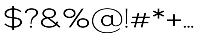 Nsai Light Expanded Font OTHER CHARS