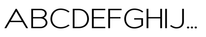 Nsai Light Expanded Font UPPERCASE