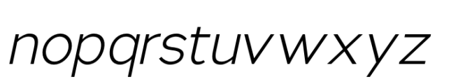 Nsai Light Italic Font LOWERCASE