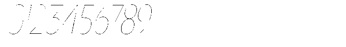 Nsai Pro Compressed Hairline Italic Font OTHER CHARS