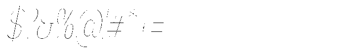 Nsai Pro Compressed Hairline Italic Font OTHER CHARS