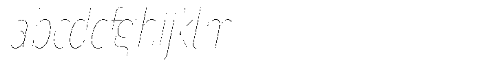 Nsai Pro Compressed Hairline Italic FONT