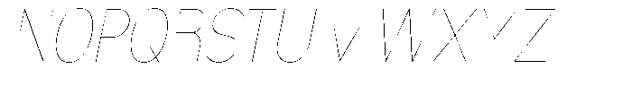 Nsai Pro Condensed Hairline Italic Font UPPERCASE
