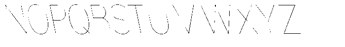 Nsai Pro Condensed Hairline Slanted Font UPPERCASE