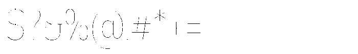 Nsai Pro Condensed Hairline Font OTHER CHARS