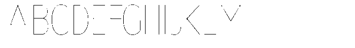 Nsai Pro Condensed Hairline Font UPPERCASE