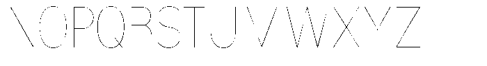 Nsai Pro Condensed Hairline Font UPPERCASE