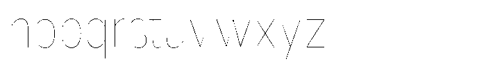 Nsai Pro Condensed Hairline Font LOWERCASE