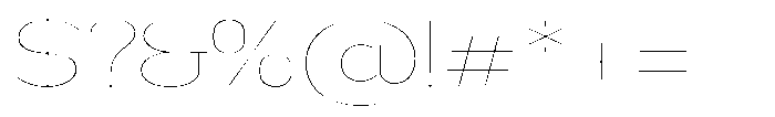 Nsai Pro Expanded Hairline Font OTHER CHARS