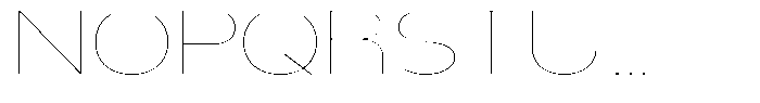 Nsai Pro Expanded Hairline Font UPPERCASE