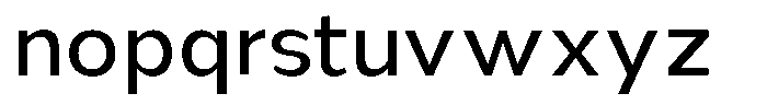Nsai Pro Hairline Variable Font LOWERCASE