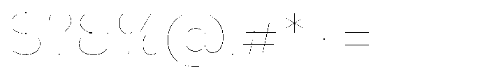 Nsai Pro Hairline Font OTHER CHARS
