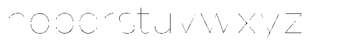 Nsai Pro Hairline Font LOWERCASE