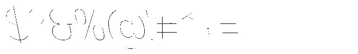 Nsai Pro Narrow Hairline Slanted Font OTHER CHARS