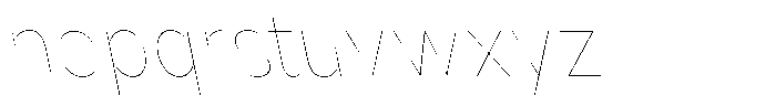 Nsai Pro Narrow Hairline Slanted Font LOWERCASE