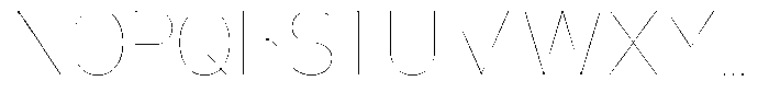 Nsai Pro Narrow Hairline Font UPPERCASE